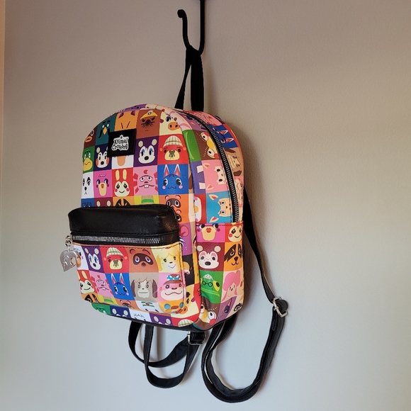 ANIMAL CROSSING Character Grid Mini Backpack By Bio World - Picture 3 of 14